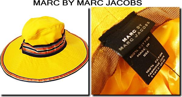 MARC BY MARC JACOBS（マーク　バイ　マークジェイコブス)UV対策　サングラスハット　イエロー　381853　新品